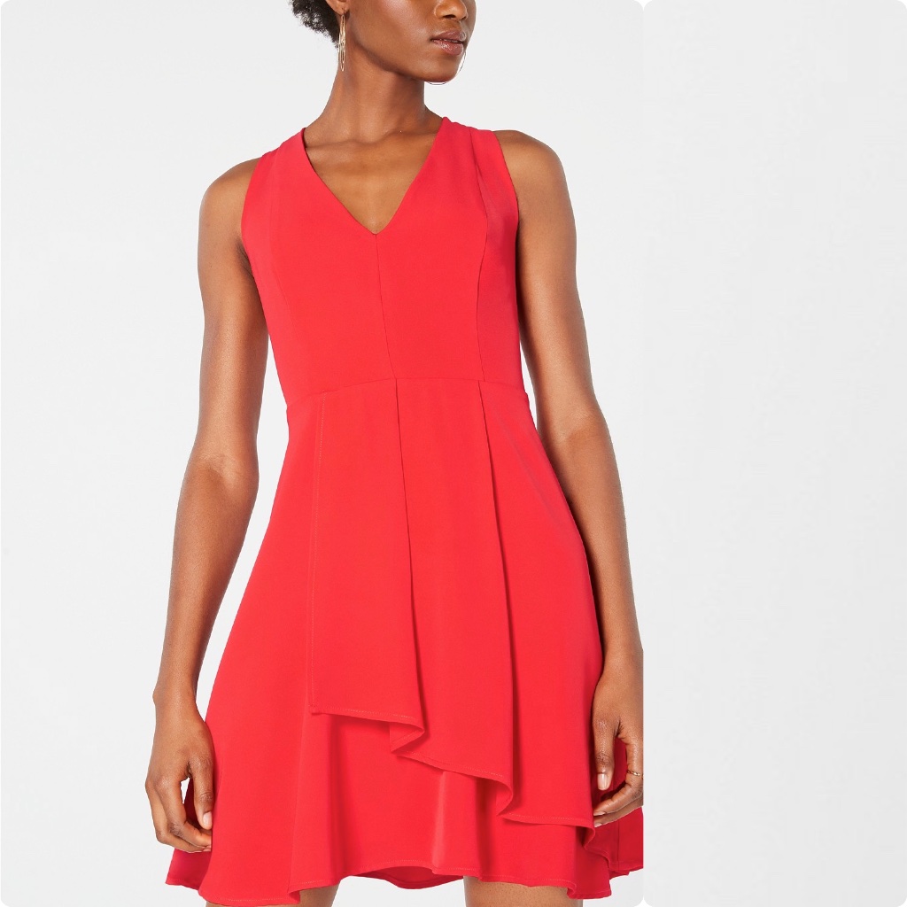 19 Cooper Overlay Fit  Flare Dress